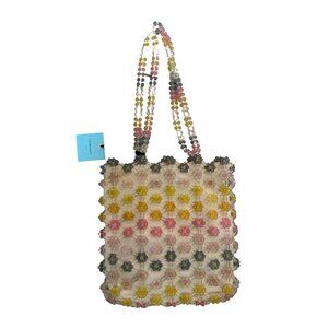 Cynthia Rowley beaded Floral Shoulder Bag Tote